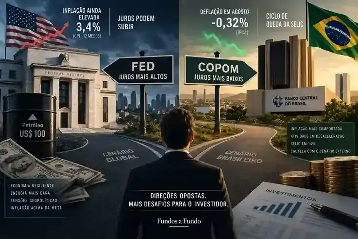 7 a 11/09: Inflação coloca Fed e Copom em direções opostas — e o investidor precisa prestar atenção