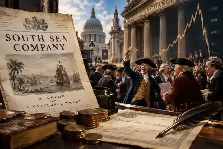A bolha que fez a Inglaterra descobrir que o mercado também enlouquece
