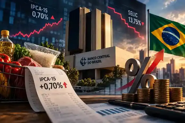 Inflação volta a pressionar e coloca em dúvida o ritmo de queda da Selic